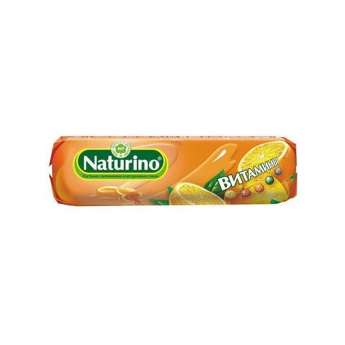 Пастилки Натуріно з вітамінами та соком апельсину 33,5 г в інтернет-аптеці