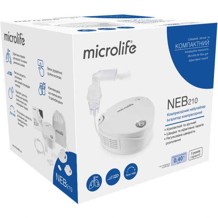 Інгалятор (небулайзер) компресорний Microlife NEB-210 ADD