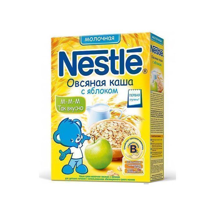 Каша Nestle молочная овсяная с яблоком (с 6 месяцев) 250 г в аптеці