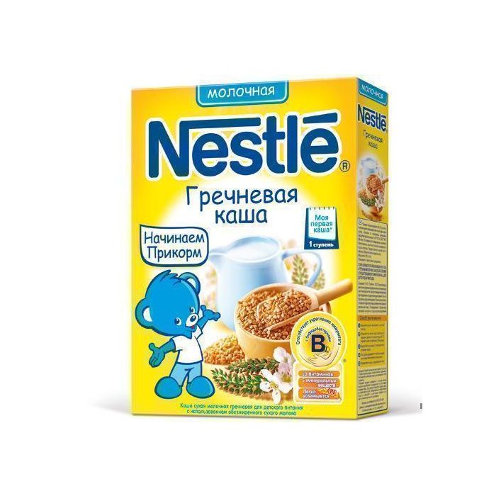 Каша Nestle молочная гречневая (с 4 месяцев) 250 г - фото №1 Каша Nestle молочная гречневая (с 4 месяцев) 250 г фото
