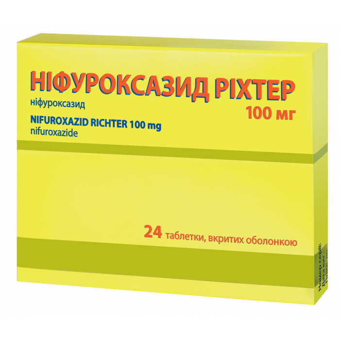 Ніфуроксазид Ріхтер 100 мг таблетки №24  замовити