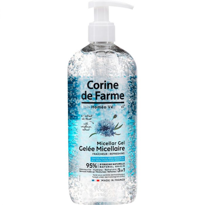 Гель для обличчя Corine De Farme (Корін Де Фарм) міцелярний освіжаючий 500 мл фото