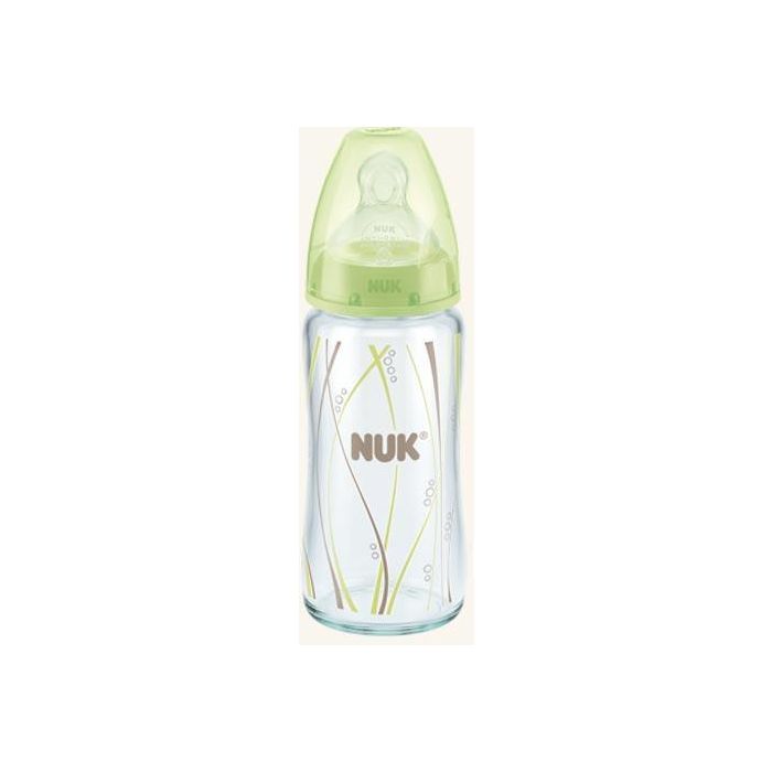 Пляшка NUK First Choice скляна з соскою з силікону 240 мл в Україні