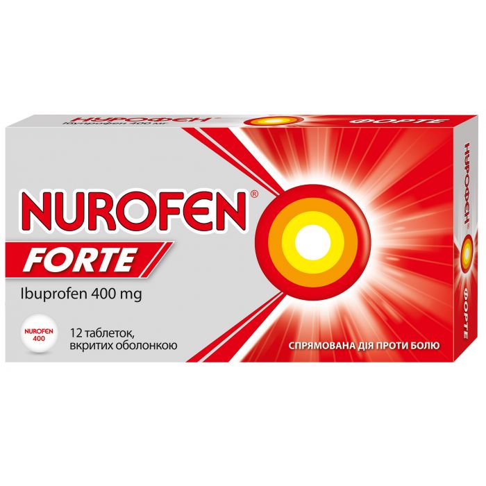 Нурофєн форте 400 мг таблетки №12  в інтернет-аптеці