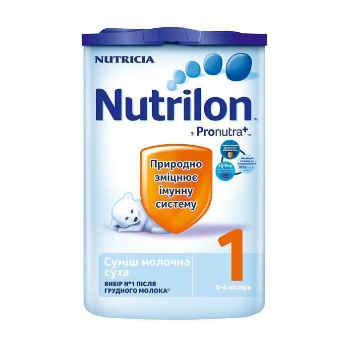 Суміш молочна Nutrilon 1 з пребіотиком от 0 до 6 місяців EasyPack 800 г - фото №1 Суміш молочна Nutrilon 1 з пребіотиком от 0 до 6 місяців EasyPack 800 г в аптеці