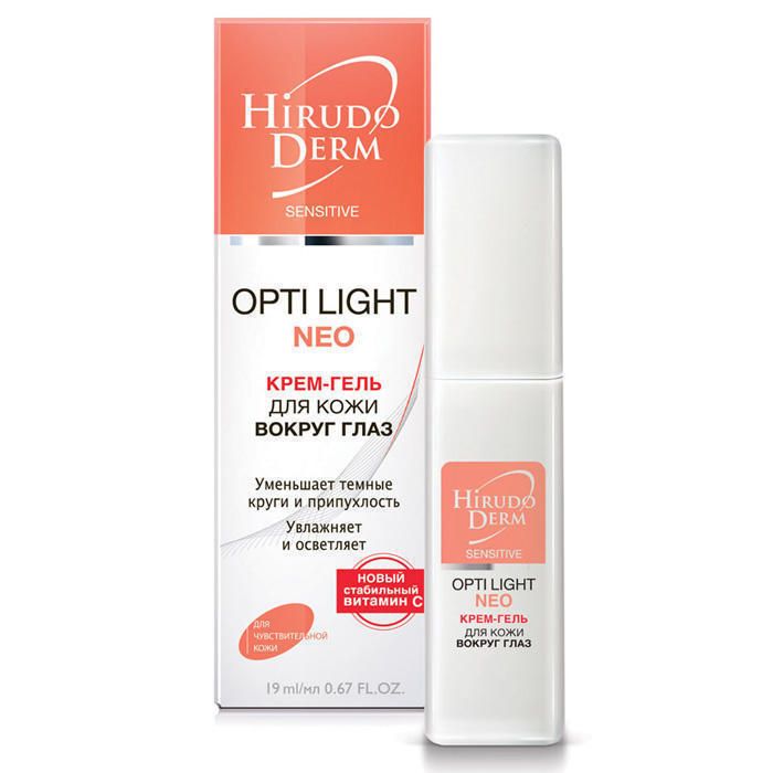 Крем-гель Hirudo Derm Sensitive Opti-Light для шкіри навколо очей 19 мл в інтернет-аптеці