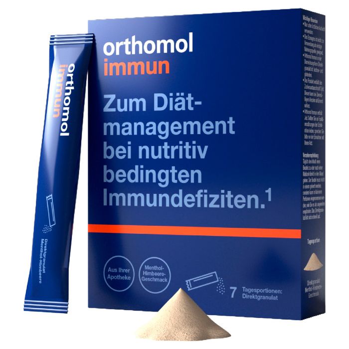 Orthomol Immun Junior Direktgranulat Малина – Лайм, сила імунітету для дітей, 7 днів, гранули №7 замовити