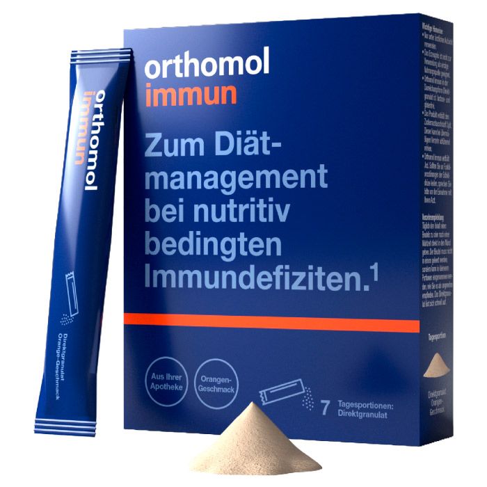 Orthomol Immun Direktgranulat Апельсин (відновлення імунної системи) 7 днів саше №7 в аптеці