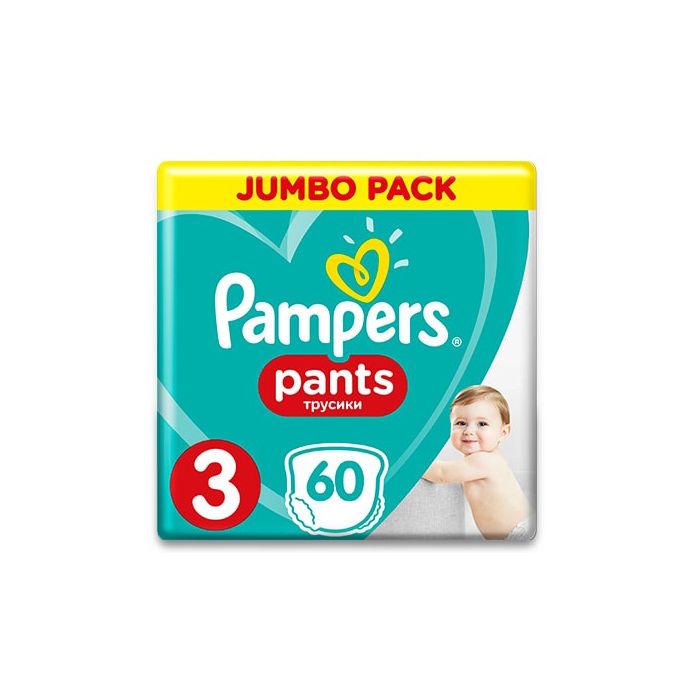 Підгузки-трусики Pampers Pants Midi Джамбо (6-11 кг) №60 в інтернет-аптеці