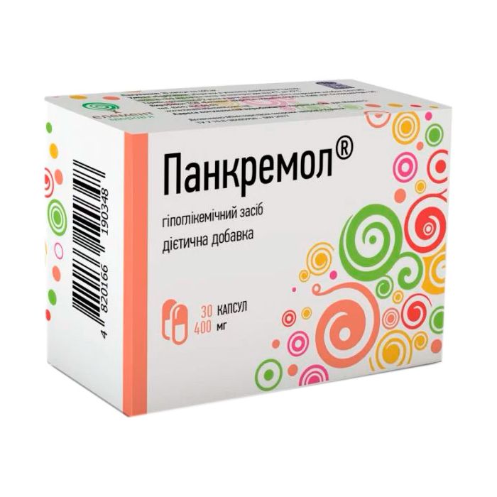 Панкремол 400 мг капсули №30 замовити