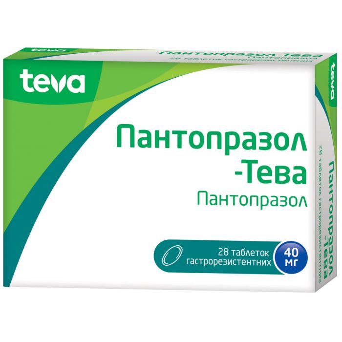 Пантопразол-Тева 40 мг таблетки №28 ADD