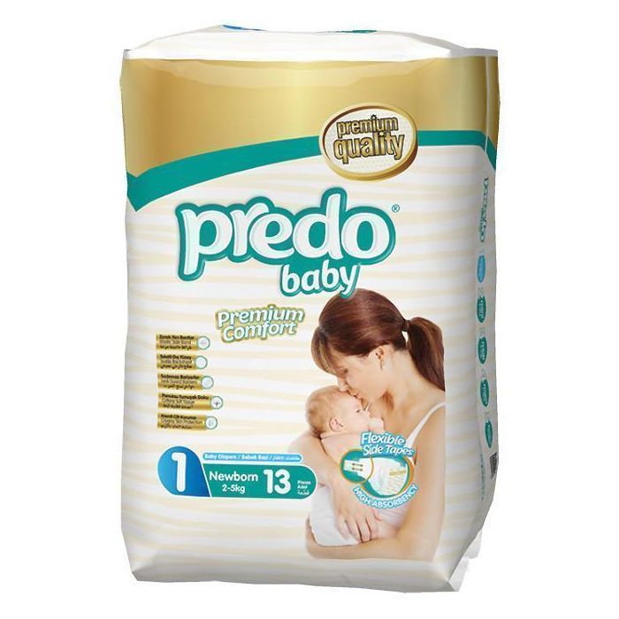 Подгузники Predo Baby Newborn р.1 (2-5 кг) 13 шт ADD