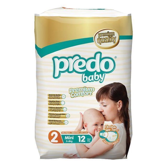 Підгузки Predo Baby Mini р.2 (3-6 кг) 12 шт ціна