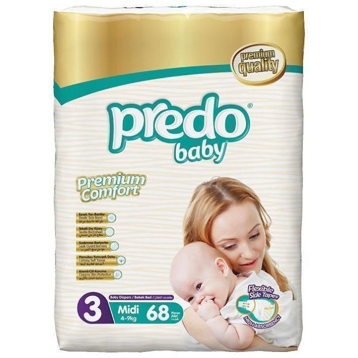 Підгузки Predo Baby Midi р.3 (4-9 кг) 68 шт купити