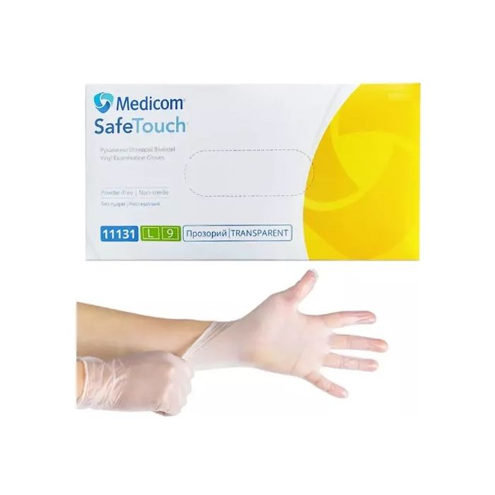 Рукавички оглядові Medicom Safe-Touch неприпудрені нестерильні L, 1 пара в інтернет-аптеці