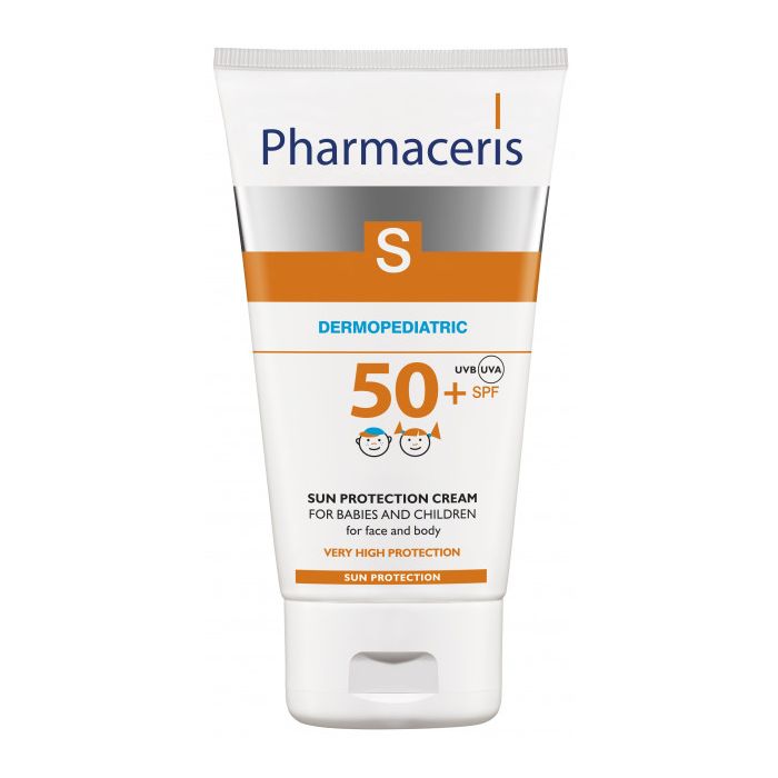 Крем Pharmaceris S Sun Protect сонцезахисний для обличчя і тіла новонароджених і дітей SPF50 125 мл в Україні