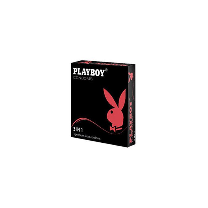 Презервативи Playboy 3 in 1 Condoms 3 шт  недорого