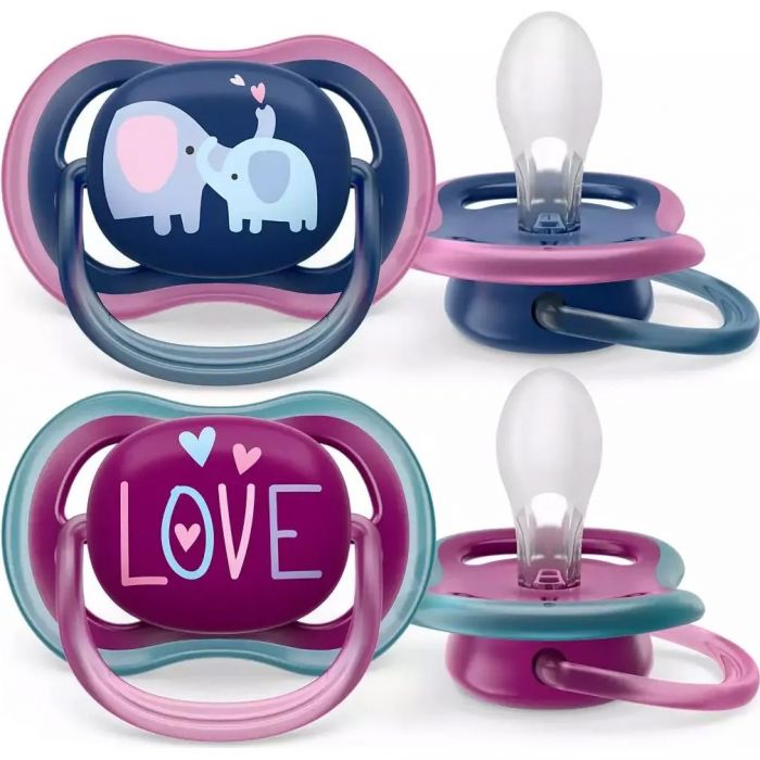 Пустушка Philips Avent Ultra Air для дівчинки 18+ міс. 2 шт. (SCF349/18) замовити