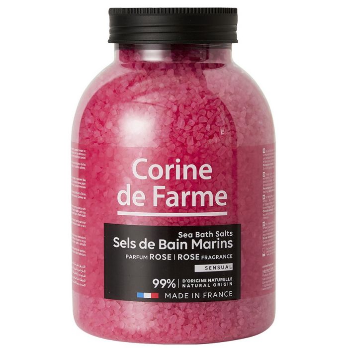 Сіль морська Corine De Farme (Корін Де Фарм) для ванн Троянда 1,3 кг фото
