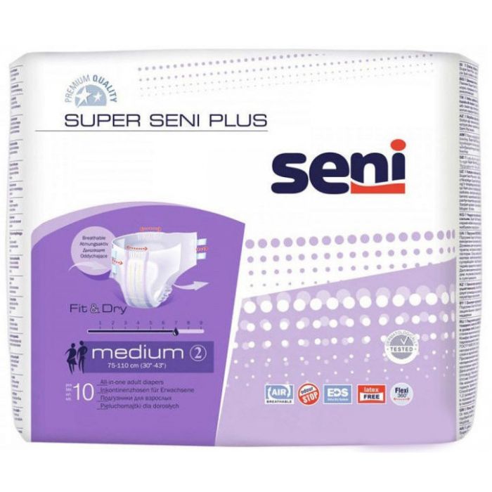 Подгузники SENI Supеr Plus Medium 10 шт ADD
