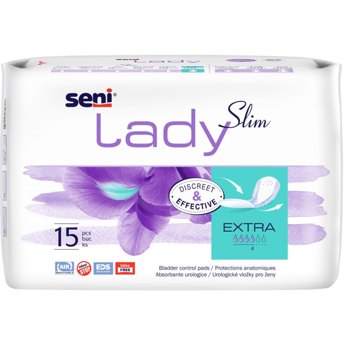 Прокладки урологические Seni Lady Slim extra №15 - фото №1 Прокладки урологические Seni Lady Slim extra №15 в інтернет-аптеці