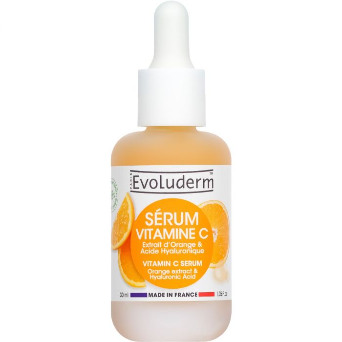 Сироватка Evoluderm (Еволюдерм) для обличчя з вітаміном С, екстрактом апельсину та гіалуроновою кислотою, 30 мл недорого