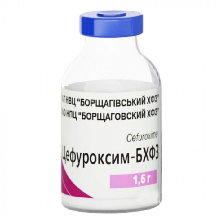 Цефуроксим-БХФЗ 1,5 г порошок для ін'єкцій розчин флакон №1