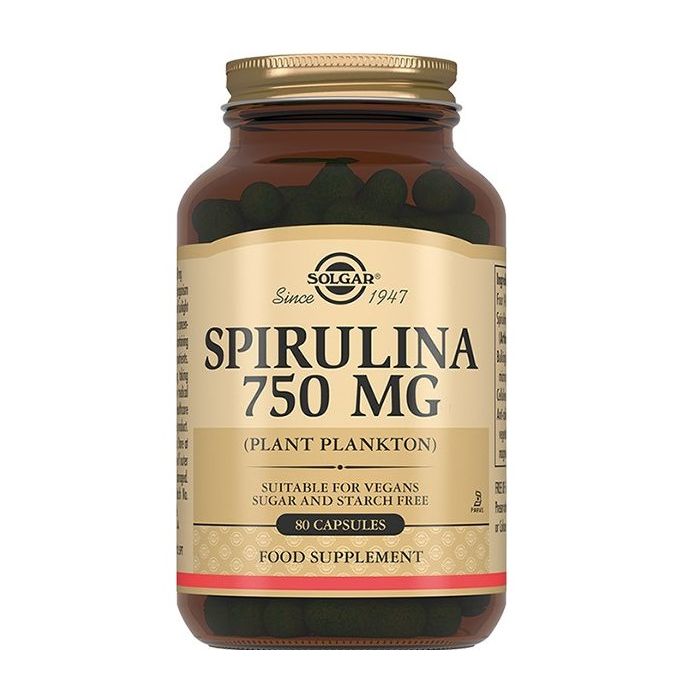 Solgar (Солгар) Spirulina (Спіруліна) 750 мг капсули №80 в інтернет-аптеці