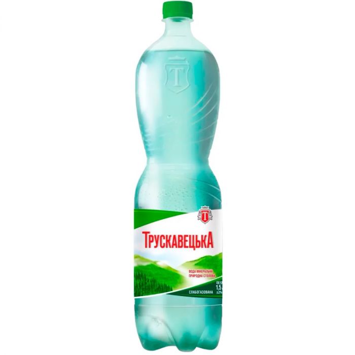Вода мінеральна Трускавецька слабогазована 1,5 л ціна