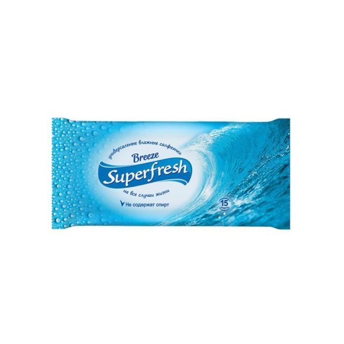 Серветки вологі Superfresh Breeze №15 в Україні