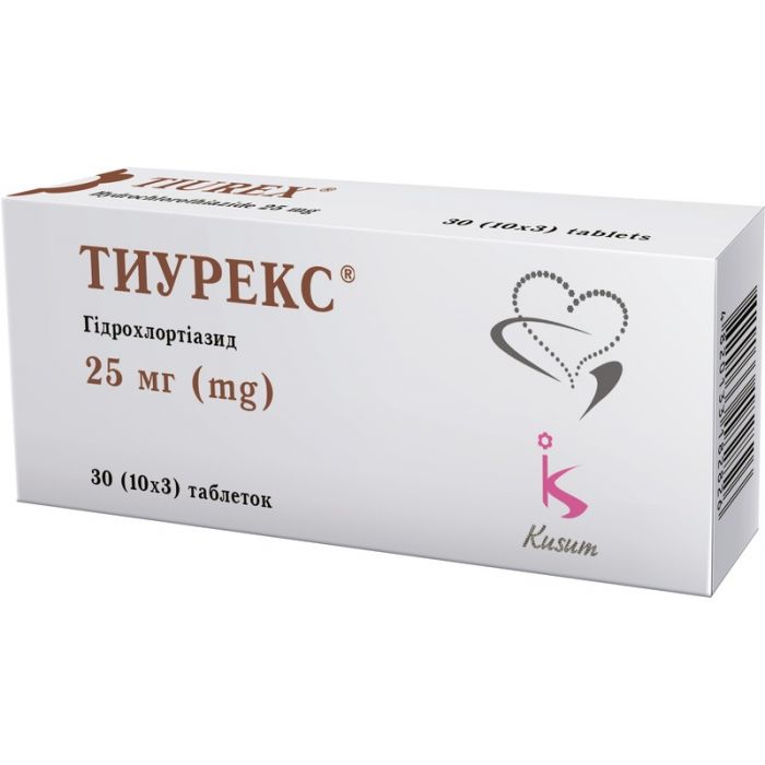 Тиурекс 25 мг таблетки №30 в Україні