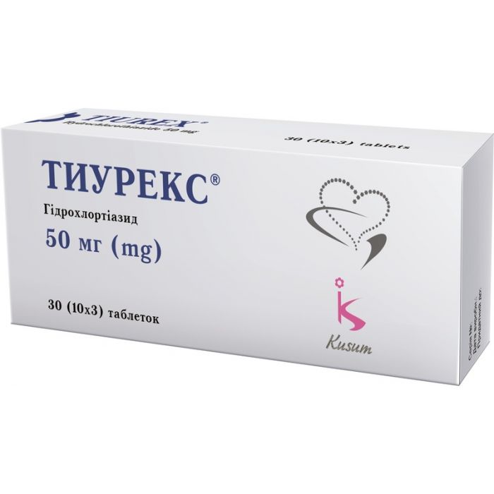 Тиурекс 50 мг таблетки №30 ціна