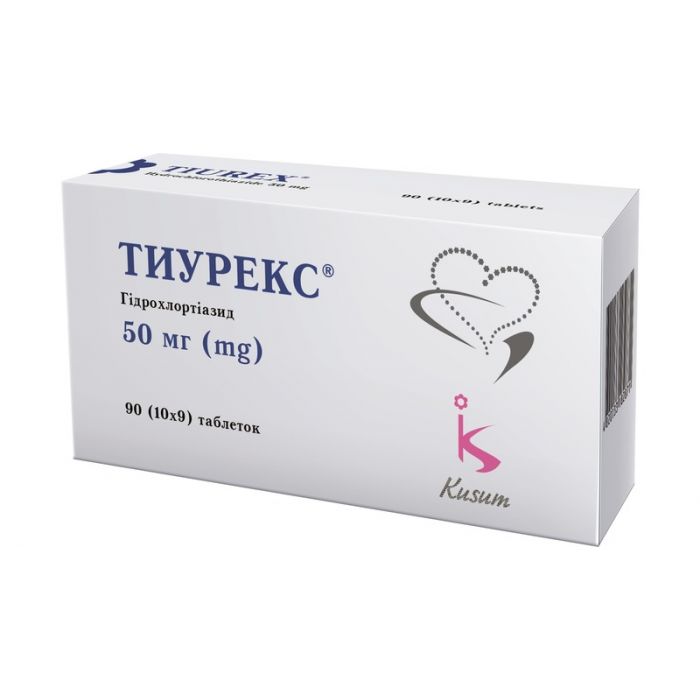 Тиурекс 50 мг таблетки №90 ціна