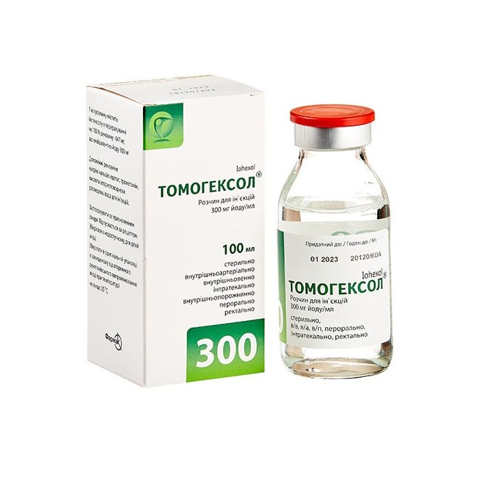 Томогексол раствор 300 мг йода/мл 100 мл №1 недорого