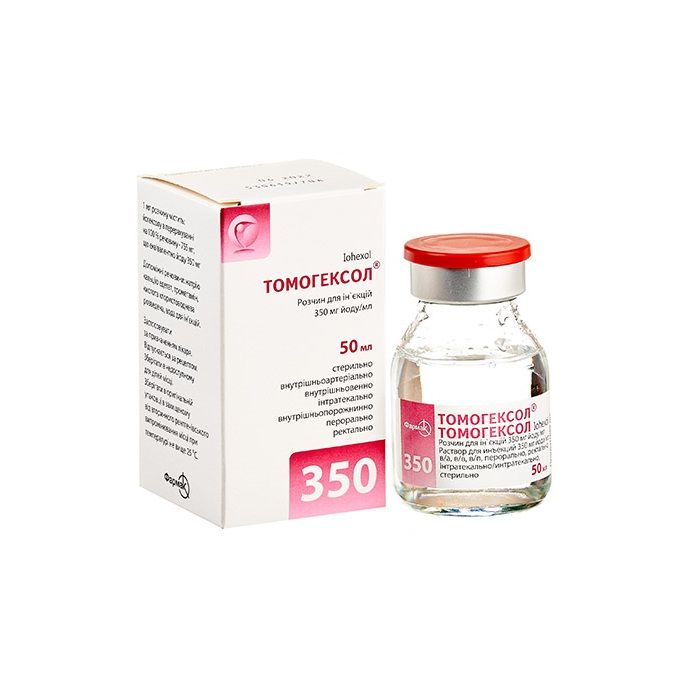 Томогексол розчин для ін'єкцій 350 мг йоду/мл 50 мл №1 ADD