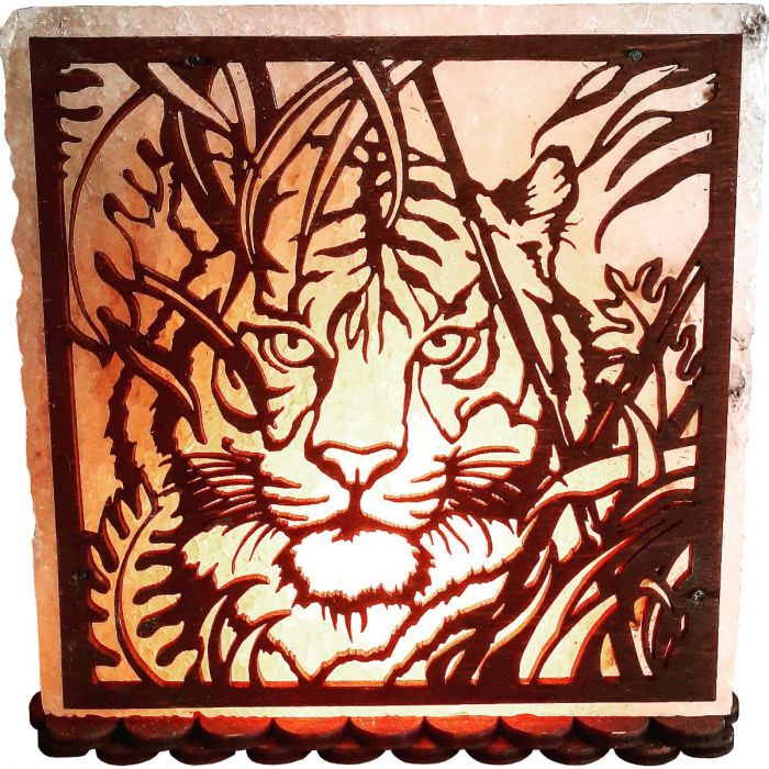 Соляна лампа Тигр у джунглях, 3-4 кг slsv17* ціна