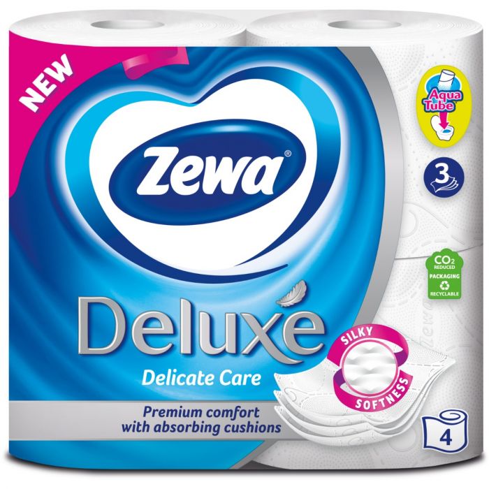 Туалетний папір Zewa Deluxе білий 3 шари 4 шт. купити