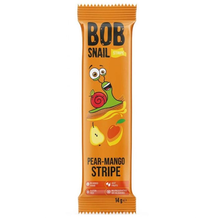 Конфеты Bob Snail (Улитка Боб) страйпсы грушево-манговые 14 г в интернет-аптеке