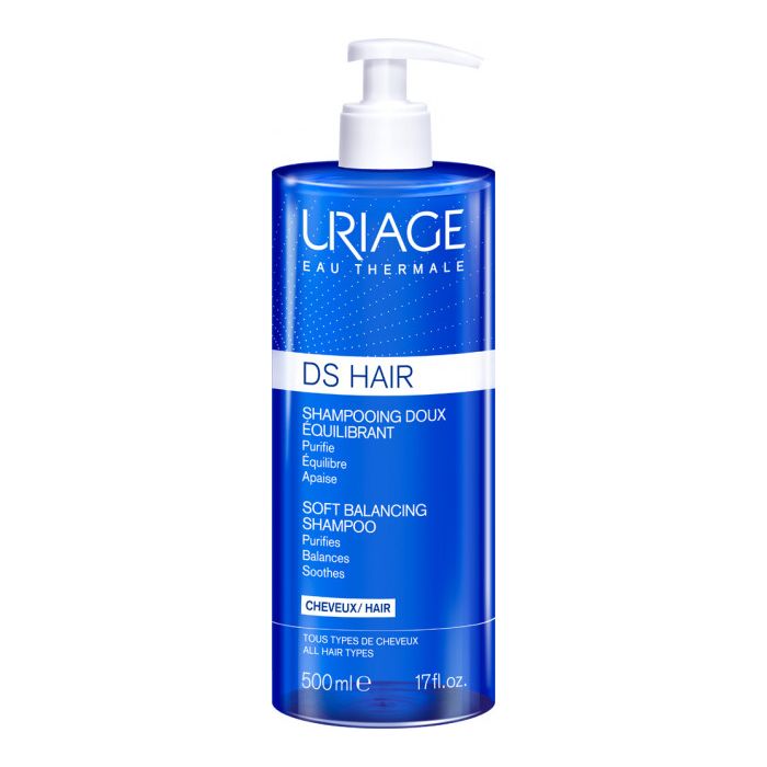 Шампунь Uriage DS Hair м'який балансуючий для чутливої ​​шкіри голови 500 мл  фото