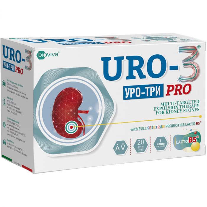 Уро-3 Про саше №20 - фото №1 Уро-3 Про саше №20 в аптеці