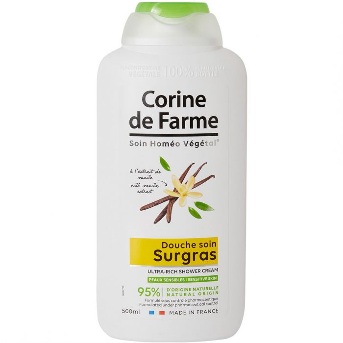 Гель-крем для душу Corine De Farme (Корін Де Фарм) з екстрактом мадагаскарської ванілі 500 мл недорого