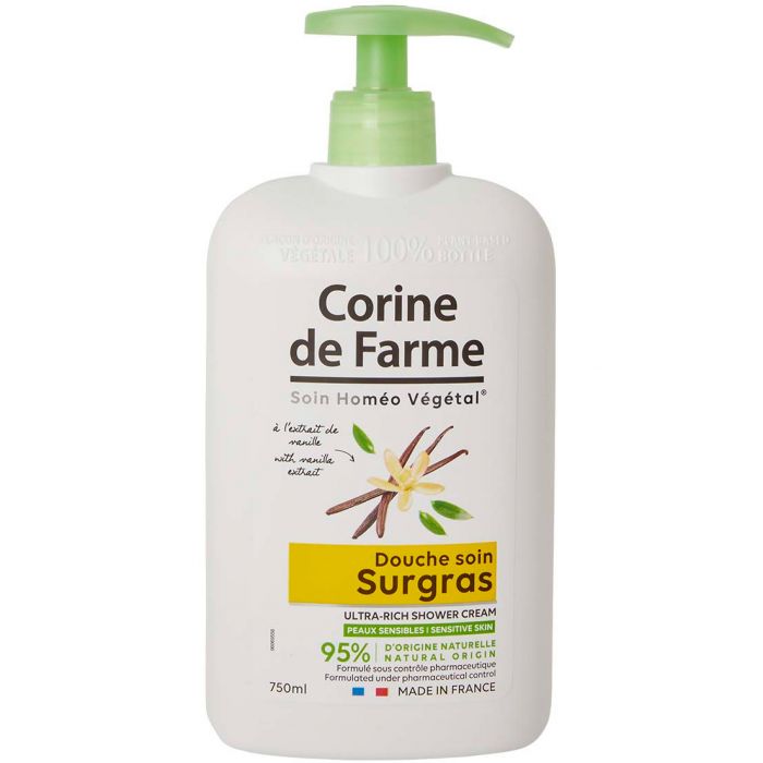 Гель-крем для душу Corine de Farme (Корін Де Фарм) живильний з екстрактом мадагаскарської ванілі 750 мл замовити