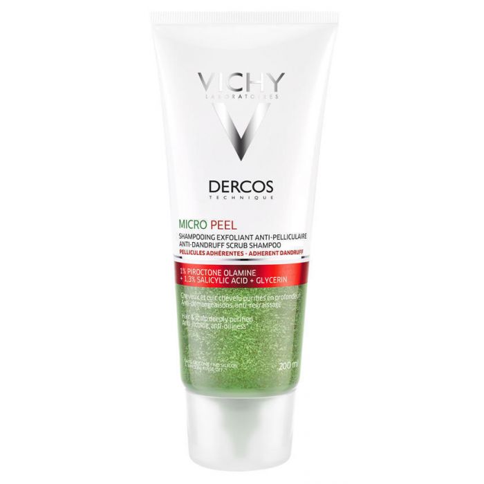 Шампунь-скраб Vichy Dercos Micro-Peel глибоке очищення для стійкої лупи 200 мл - фото №1 Шампунь-скраб Vichy Dercos Micro-Peel глибоке очищення для стійкої лупи 200 мл в Україні