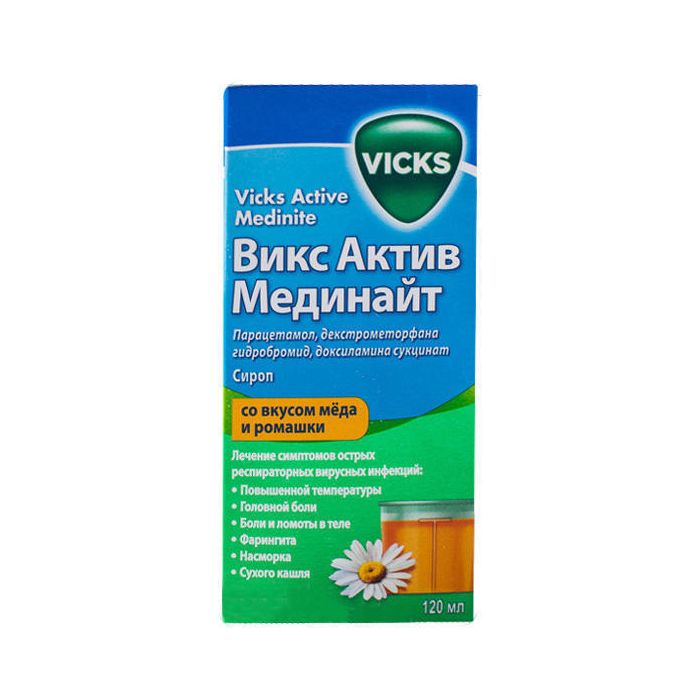 Вікс Актив Медінайт сироп 120 мл  в Україні