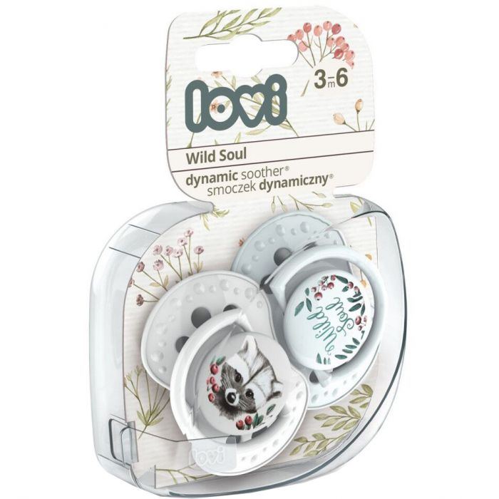 Пустышка Lovi Wild Soul Boy силиконовая динамическая, 3-6 месяцев, 2 шт. (22/884boy) в интернет-аптеке