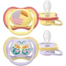 Пустушка Avent (Авент) Ultra Air, 0-6 місяців, 2 шт. SCF087/04 ціна