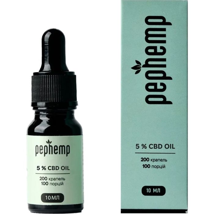 Pephemp Олія 5% СBD Isolate з нейтральним смаком 10 мл