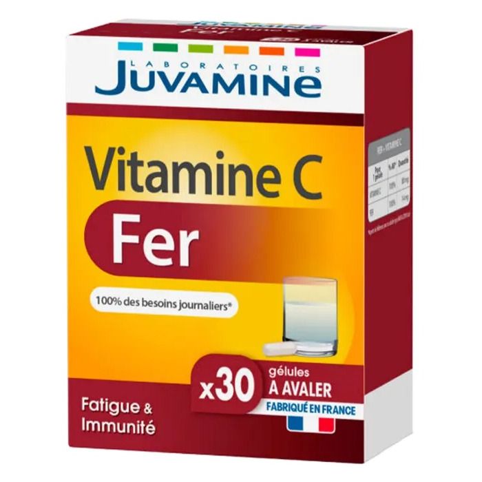 Juvamine (Жувамин) Железо + Витамин С капсулы №30
