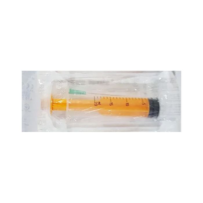 Шприц 20 мл Tiramed 3-х компонентний з голкою 21G (0,8 мм x 38 мм) №1 