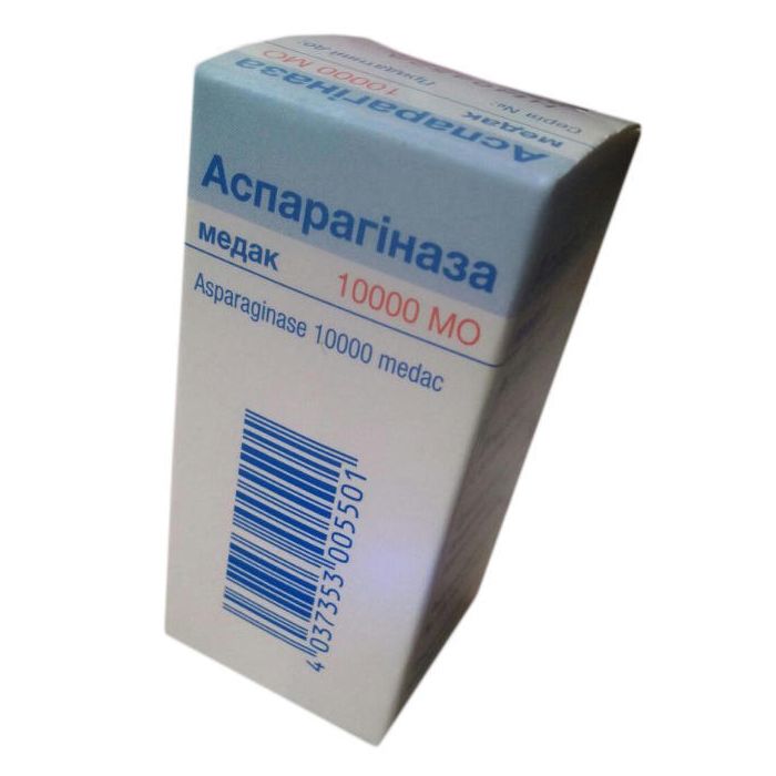 Аспарагіназа 10000 Медак пор. д/р-ра д/ін. 10000 МЕ фл. №5